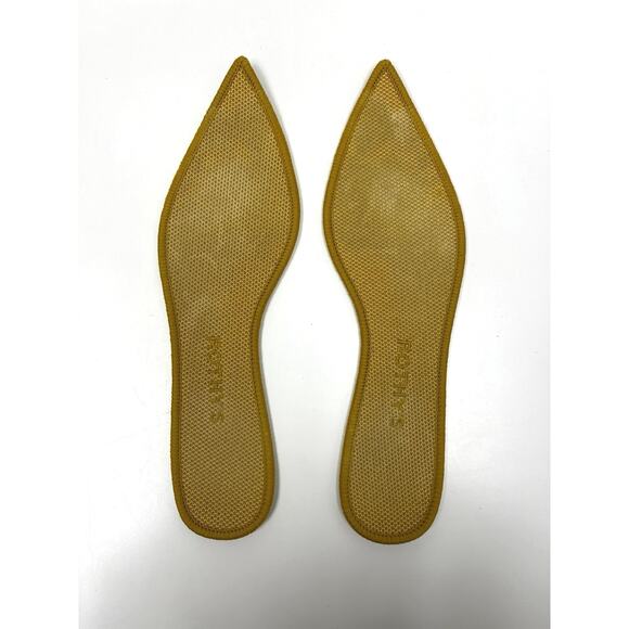 Rothy’s The Point Pointed Toe Ballet Flats Marigold Knit Machine Washable - W8 - Picture 3 of 11